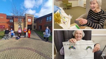 Intergenerational pen pals delight at Ayr care home